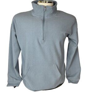 Marc New York Mens 1/4 Zip Sweatshirt Light Blue Size Medium